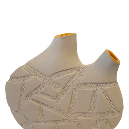 VICTORIA PARK | ‘Strangler Vessel (III)’ | Ceramic vessel + yellow glaze