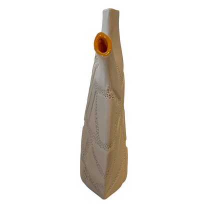 VICTORIA PARK | ‘Strangler Vessel (III)’ | Ceramic vessel + yellow glaze