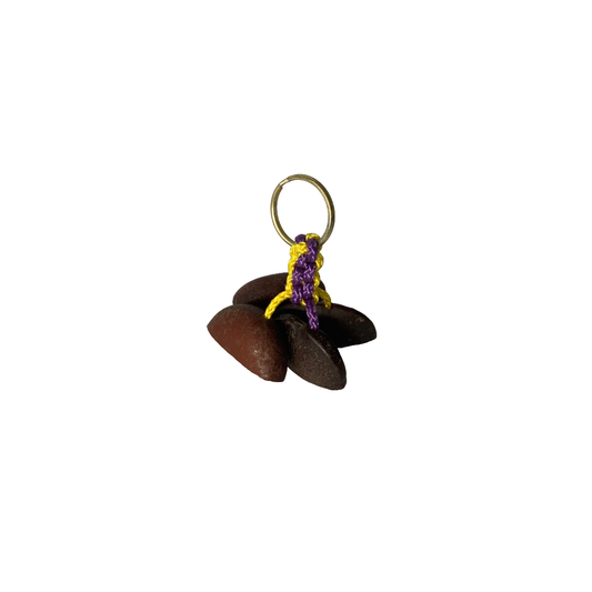 WILLIAM SAVAGE | 'Kulap (Gorr) keyring' | Purple / yellow
