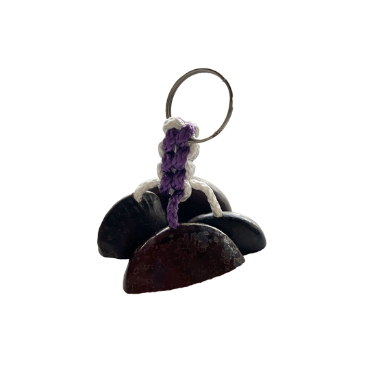 WILLIAM SAVAGE | 'Kulap (Gorr) keyring' | Purple / White