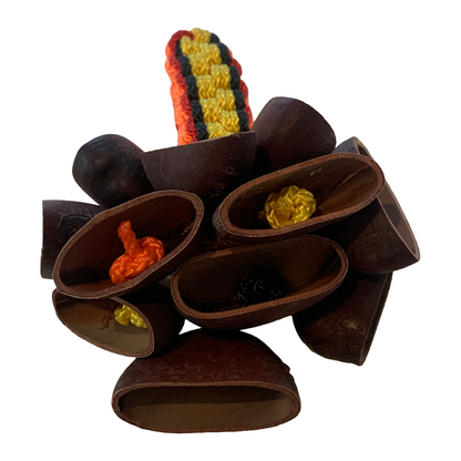 WILLIAM SAVAGE | 'Kulap (Gorr) - Medium' | Red / black / orange / yellow
