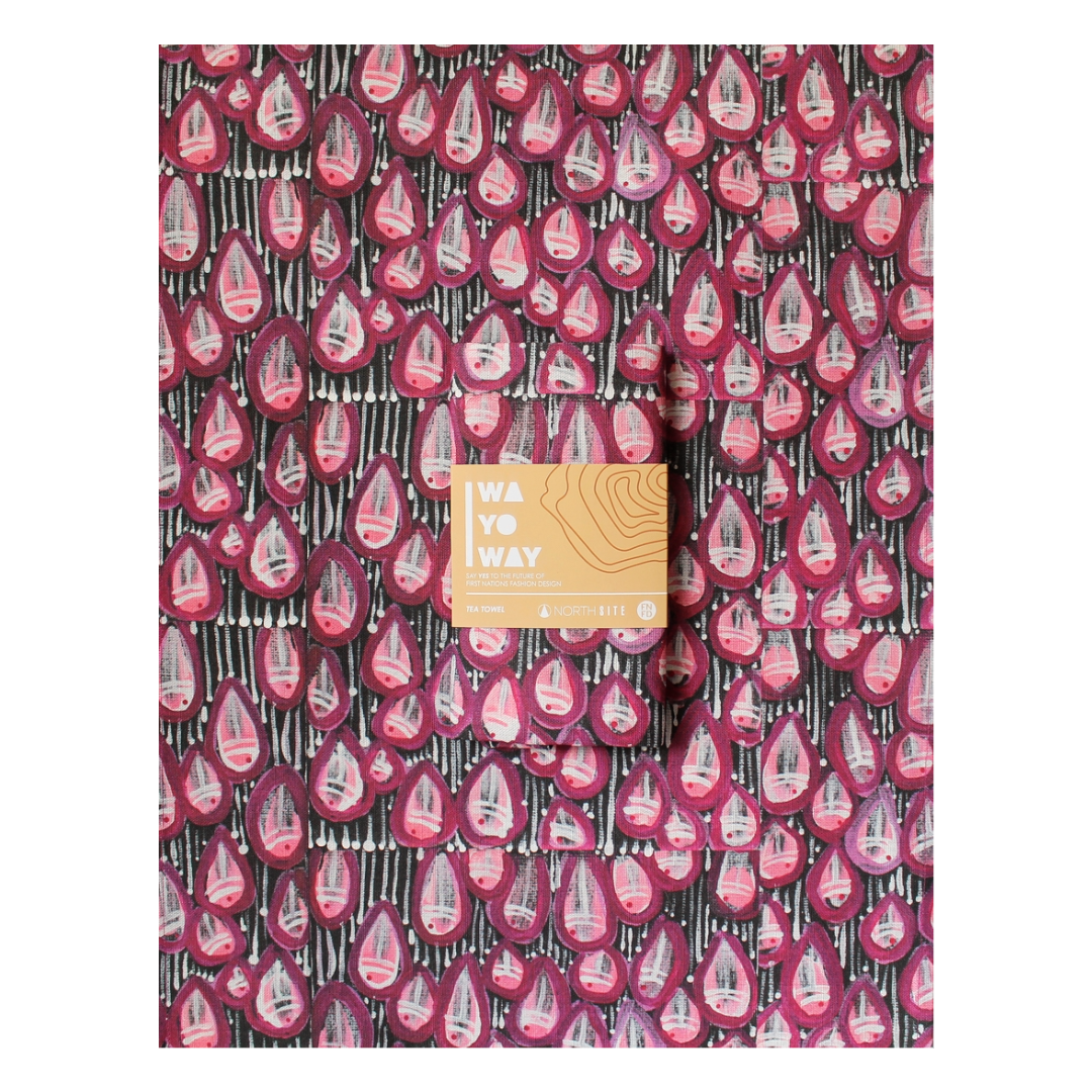 WA YO WAY | 'Baitfish' | Tea Towel | Elverina Johnson