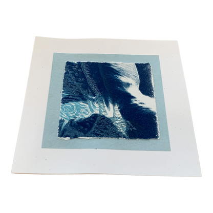 YASUE ASAI | ‘Abstract Blue' | Gift card | Cyanotype | Japanese Rice Paper