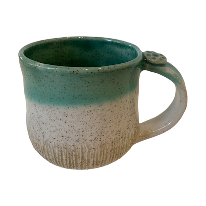 YASUE ASAI | ‘Shinogi (Shick) Green Mug' | 2026 | Wheel-thrown ceramic