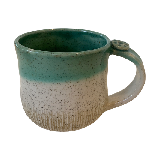 YASUE ASAI | ‘Shinogi (Shick) Green Mug' | 2026 | Wheel-thrown ceramic