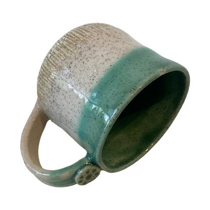 YASUE ASAI | ‘Shinogi (Shick) Green Mug' | 2026 | Wheel-thrown ceramic