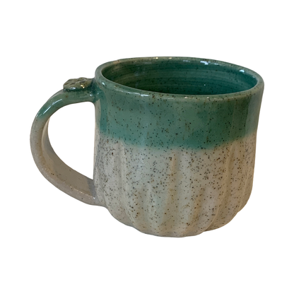 YASUE ASAI | ‘Shinogi (Shin) Green Mug' | 2026 | Wheel-thrown ceramic