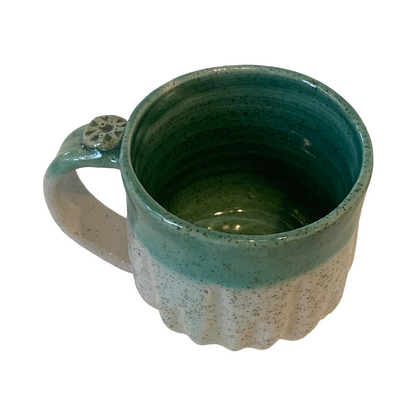 YASUE ASAI | ‘Shinogi (Shin) Green Mug' | 2026 | Wheel-thrown ceramic