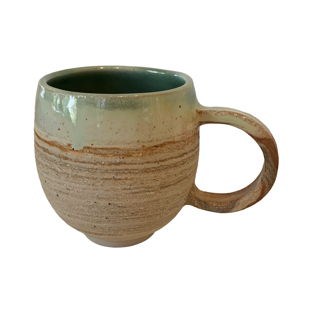 YASUE ASAI | ‘Marbled Green Mug' | 2026 | Wheel-thrown ceramic