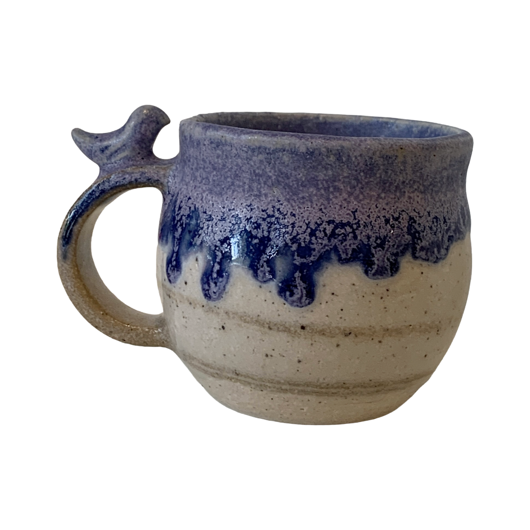 YASUE ASAI | ‘Bird Handle Purple Cup' | Wheel-thrown ceramic