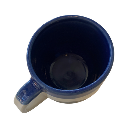 YASUE ASAI | ‘Sgraffito Leaf Blue Mug' | Wheel-thrown ceramic