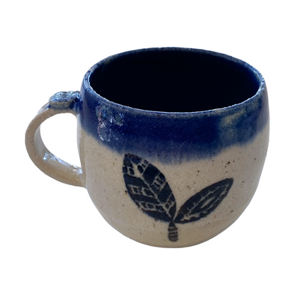 YASUE ASAI | ‘Sgraffito Sun Blue Mug' | Wheel-thrown ceramic