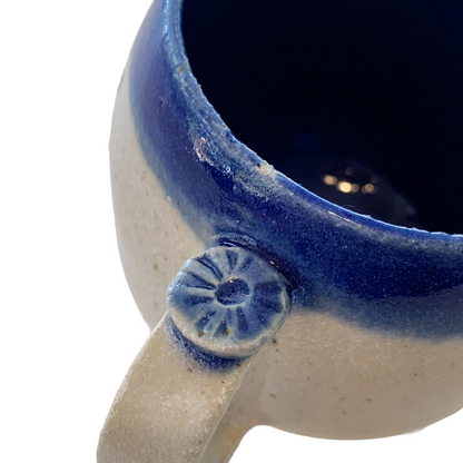 YASUE ASAI | ‘Sgraffito Sun Blue Mug' | Wheel-thrown ceramic