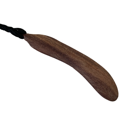 BULBURA CREATIONS | ‘Worran (rainforest sword)' Necklace | Aboriginal Artefact / Black Wattle timber