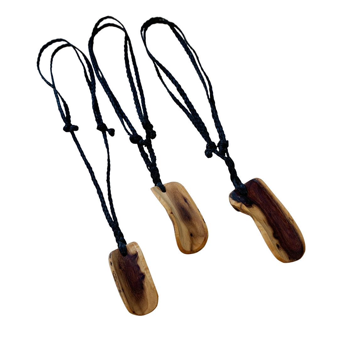 BULBURA CREATIONS | ‘Dubal (Coolamon) Necklace’ | Aboriginal Artefact / Gidgee Timber