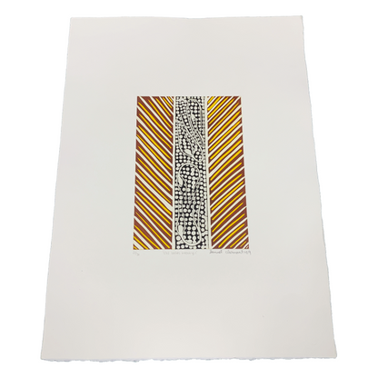 SAMUEL CLARMONT | 'Old ladies weaving I' | Etching