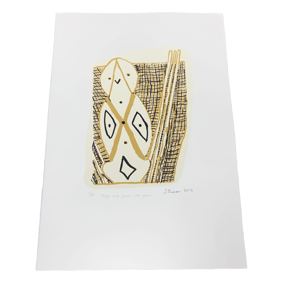 THERESA BEERON | 'Bagu and Jiman with Jawun' | Screen print