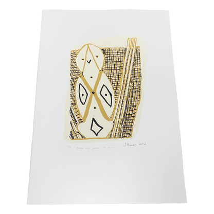 THERESA BEERON | 'Bagu and Jiman with Jawun' | Screen print