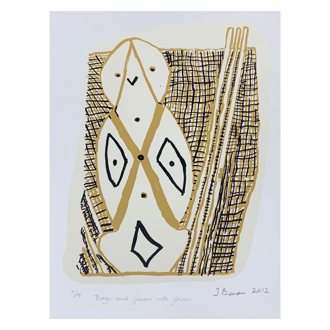 THERESA BEERON | 'Bagu and Jiman with Jawun' | Screen print