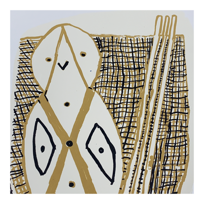 THERESA BEERON | 'Bagu and Jiman with Jawun' | Screen print