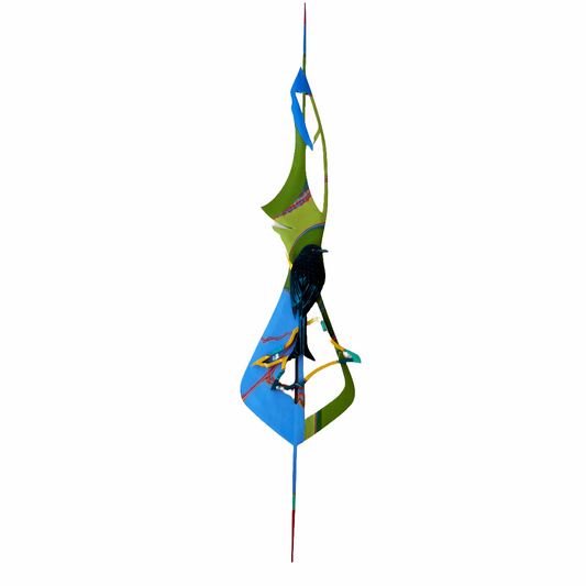 ROLAND NANCARROW | 'Spangled Drongo’ |  Wooden wall sculpture / hand-painted