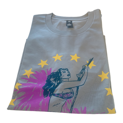 POLY GONE COWBOY | ‘Thrill Seeker / Heart Breaker’ | T-shirt | Grey