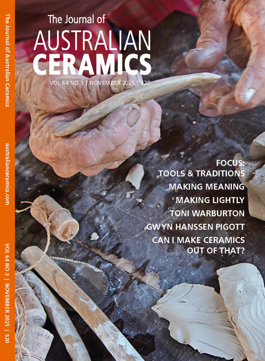 THE JOURNAL OF AUSTRALIAN CERAMICS  | Vol 64 No. 3