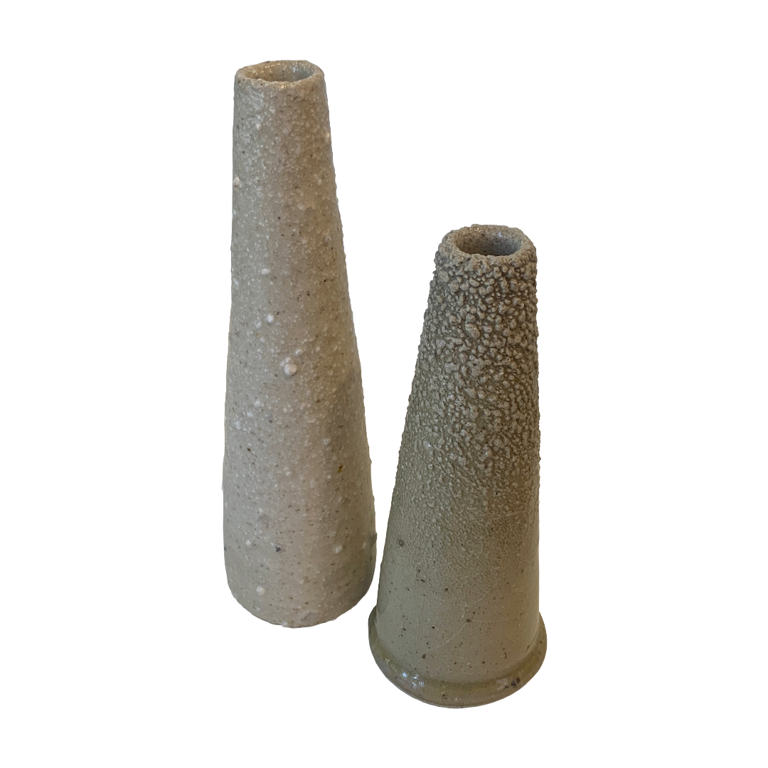MISA.CO | 'Glazed Ceramic Vase' | Japanese clay (mixed with wild clay) / Resin