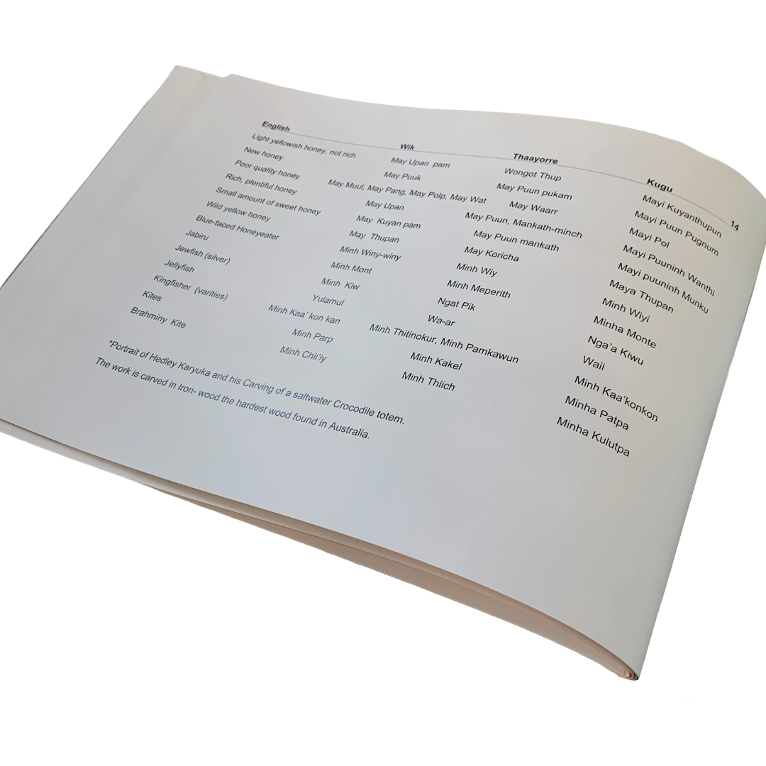 PORMPURAAW ART AND CULTURE CENTRE | 'Pormpuraaw totems : an Indigenous language resource' Book | Soft Cover