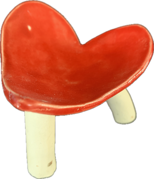 FLINTSTONE DESIGNS | 'Heart Dish - Red’ | Ceramic