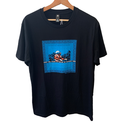 POLY GONE COWBOY | ‘Space Ace’ | Short sleeved T-shirt | Black