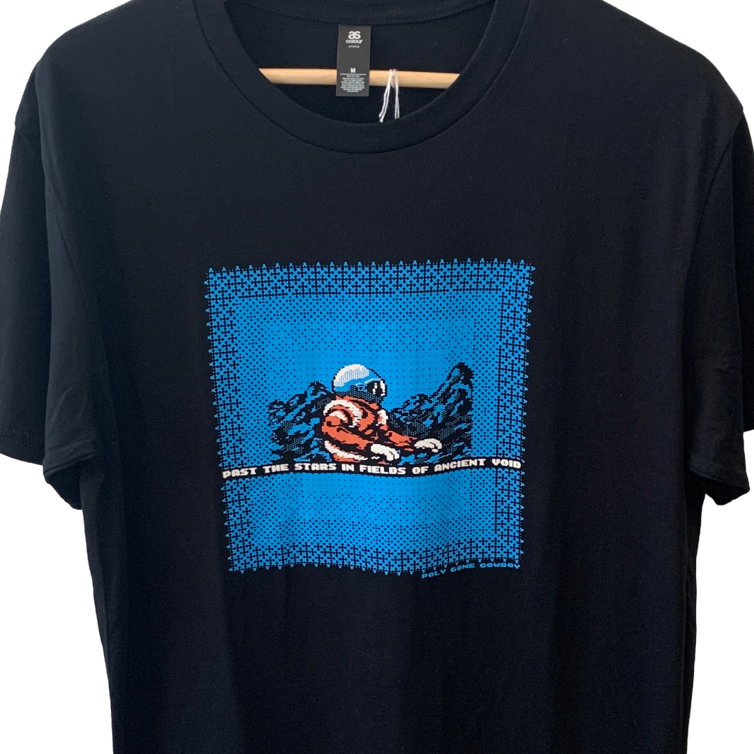 POLY GONE COWBOY | ‘Space Ace’ | Short sleeved T-shirt | Black