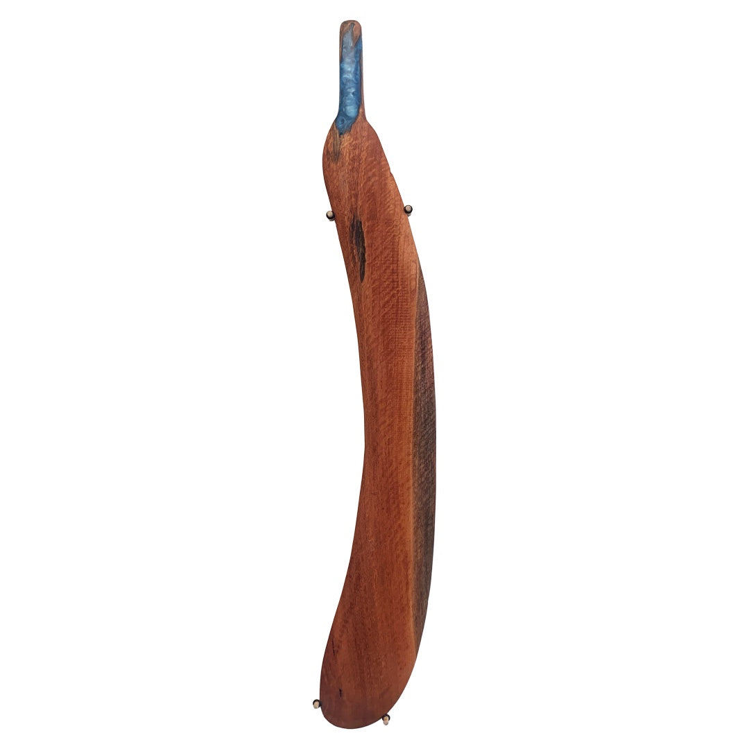 BULBURA CREATIONS | 'The strength I carry' | Worren (Rainforest sword) | 2026 | Carved red gum/ Resin |810 x 110 x 30 mm