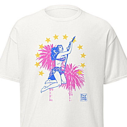 POLY GONE COWBOY | ‘Thrill Seeker / Heart Breaker’ | T-shirt | White