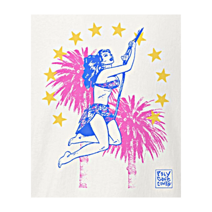 POLY GONE COWBOY | ‘Thrill Seeker / Heart Breaker’ | T-shirt | White