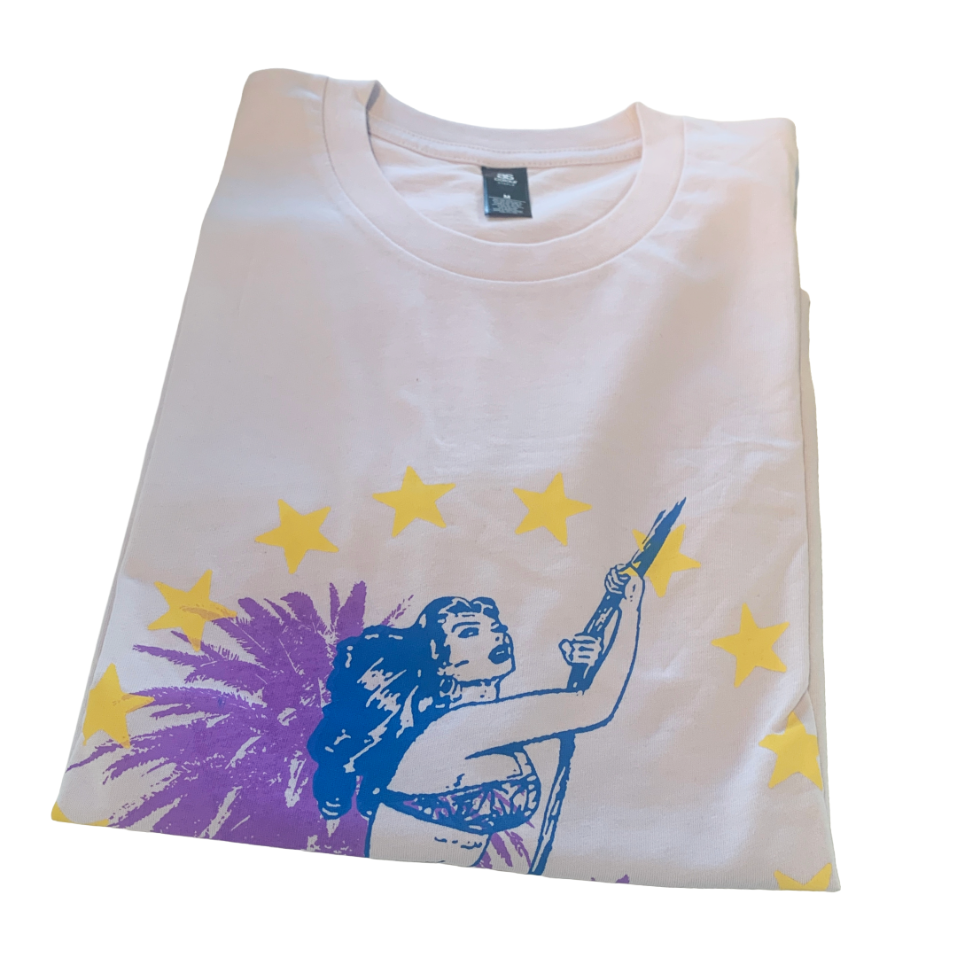 POLY GONE COWBOY | ‘Thrill Seeker / Heart Breaker’ | T-shirt | Blush