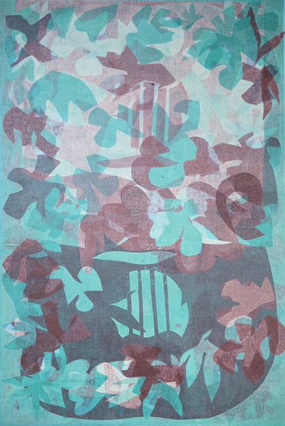 FIONA MOSBY | 'Mina Bathaynga' | 2023 | Monoprint on canvas