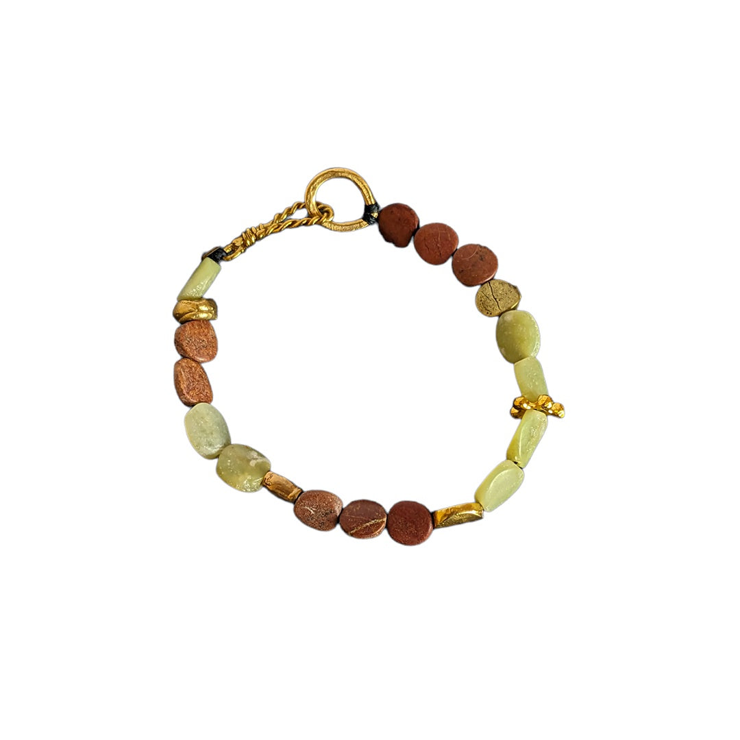 ARTIZ | ‘Jade Bracelet’ | Gold-plated bronze / jade