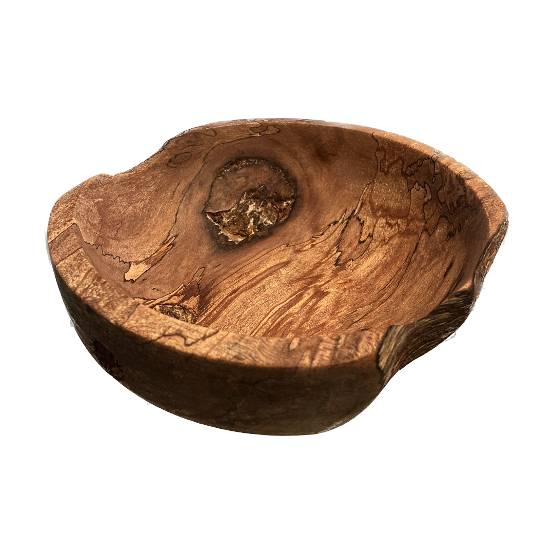 GARRY JILLETT | 'Shallow Quandong Bowl' | Spalted Quandong Timber | 5(h) x 17 (dia) cm