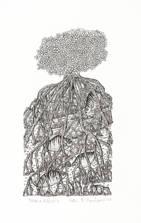 PETER MORRISON | 'Thag & Kibim II' Drawing | Pen and ink on archival paper