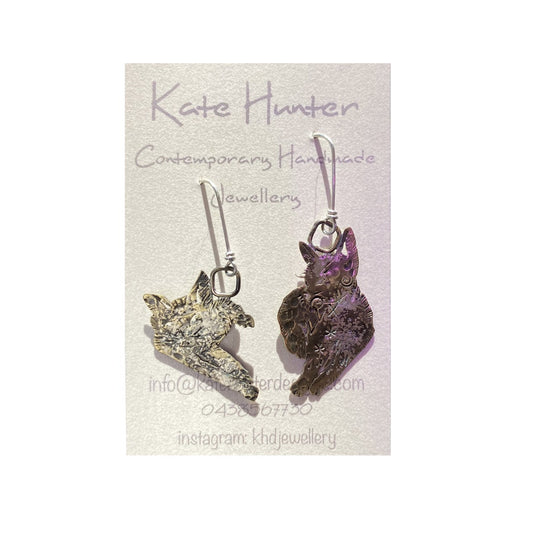KATE HUNTER | ‘Voxxy and Pops’ | Earrings | Brass / 925 silver