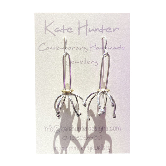 KATE HUNTER | ‘Some Sort Of Seed’ | Earrings | 925 silver / brass