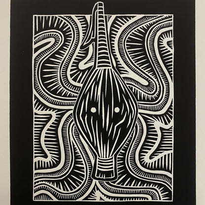 JIMMY THAIDAY | 'Alag op' | Linocut Print