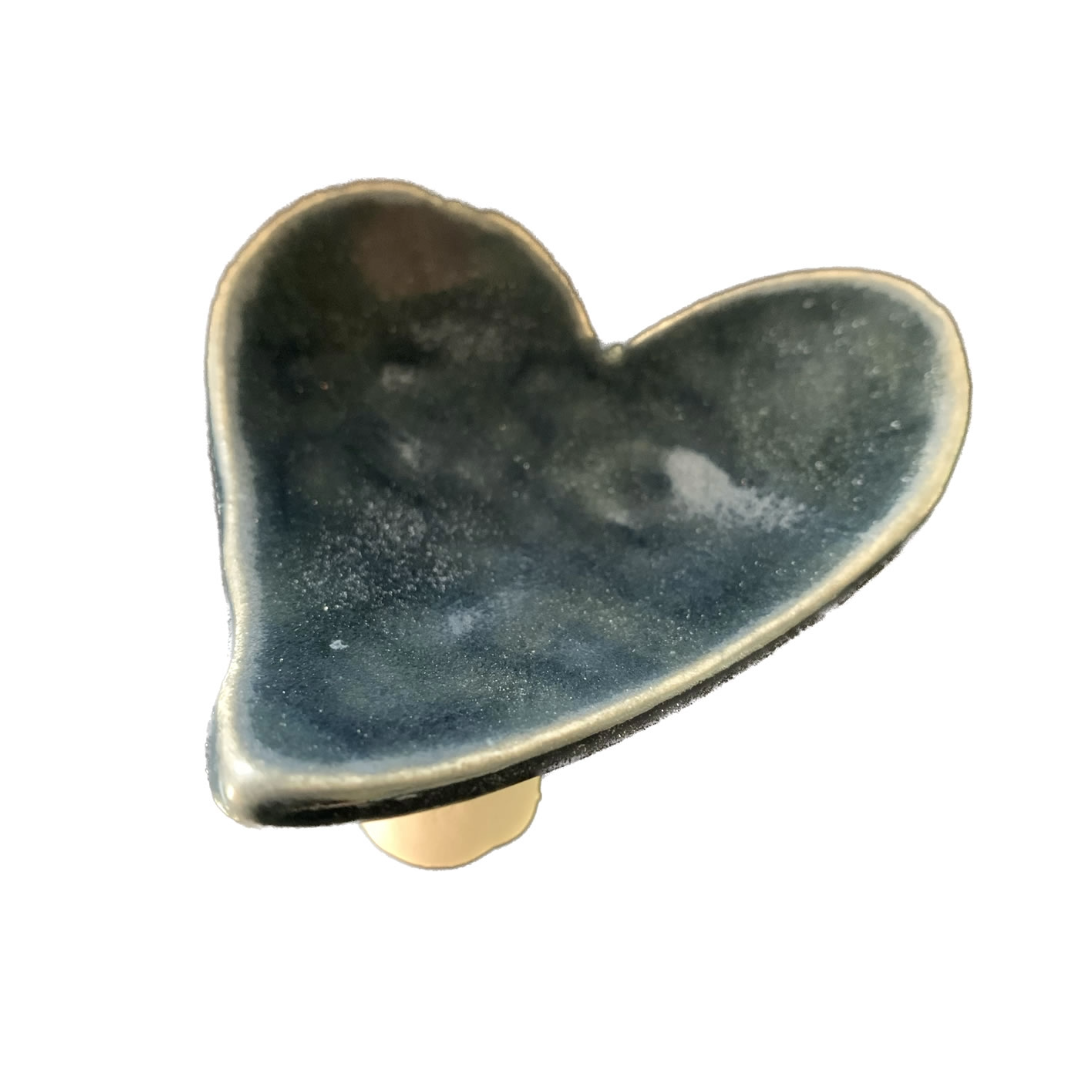 FLINTSTONE DESIGNS | ‘Black Heart Dish’ | Ceramic