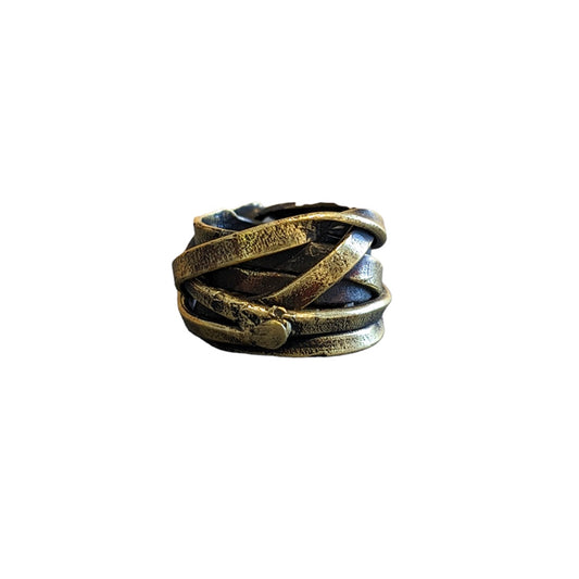 ARTIZ | Spiral Bronze Ring’ | Bronze / thick