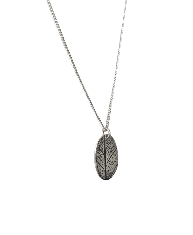 BREATH AND ESSENCE | 'Earthlines Pendant' | sterling silver / 45cm curb chain