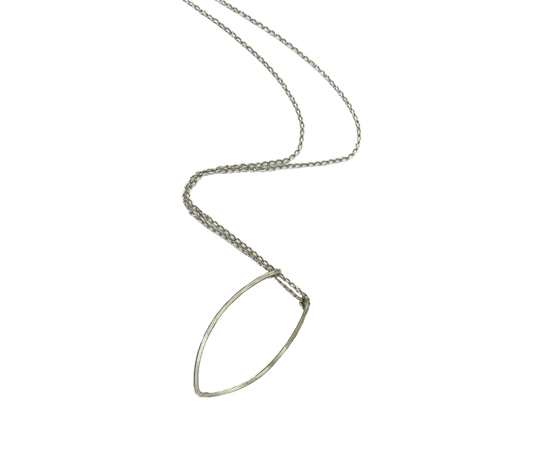 BREATH AND ESSENCE | 'Geo Yoni Pendant' | Sterling silver necklace