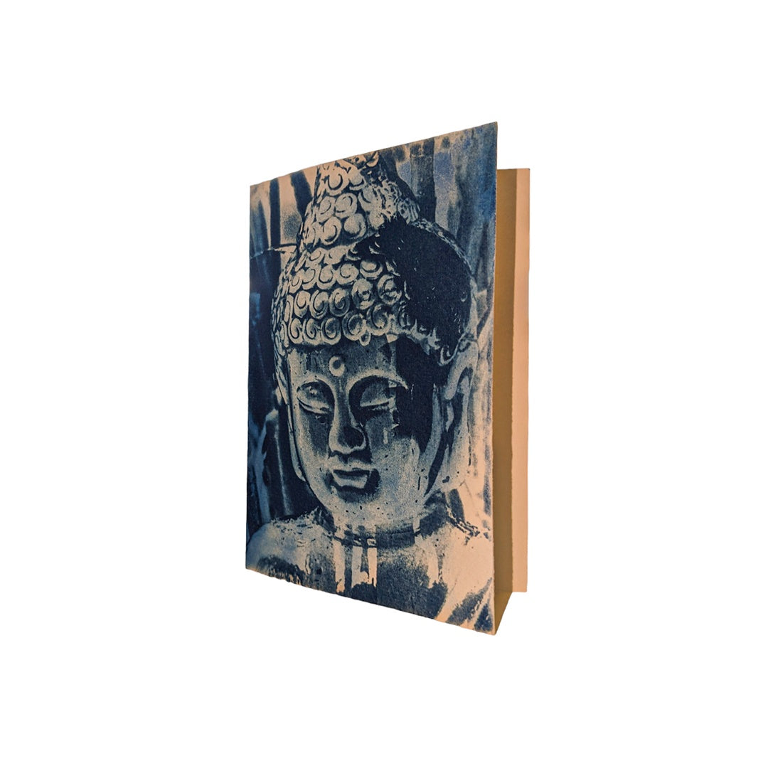 BLUE MUSE | ‘Buddah in my Garden’ | Gift Card | Cyanotype print