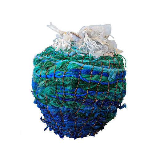 WILD THINGS | ‘Oceanic Beach Rope Basket’ | Medium / blue