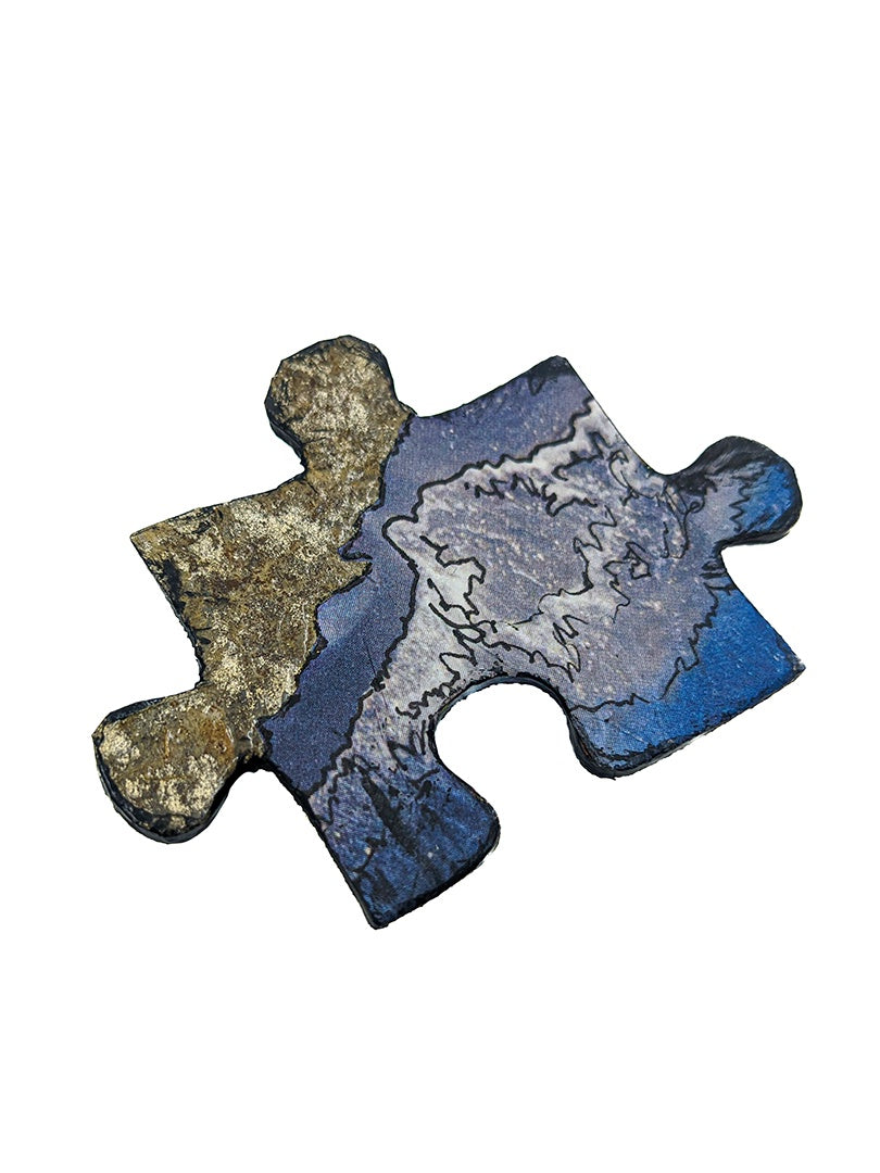 ELAINE GODDEN | 'Jigsaw Brooch VIII' | Mixed Media – NorthSite Store